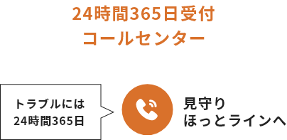 24時間365日受付コールセンター