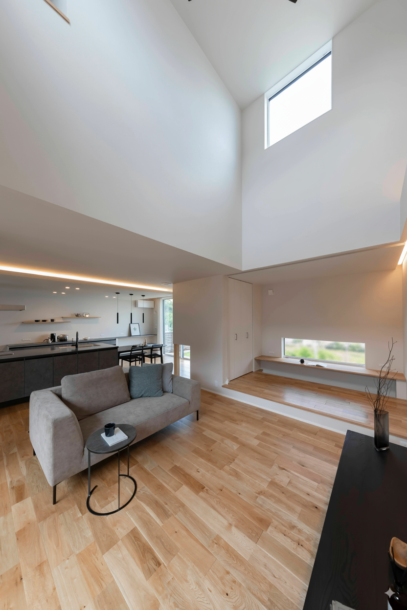 吹き抜けリビング